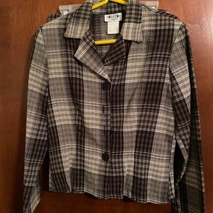 Plaid jacket and skirt